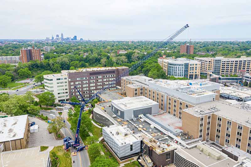 ALL crane all terrain crane for rent ALL crane all terrain crane on jobsite with luffing jib