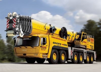 Grove GMK6300L, a 350-USt, telescopic all-terrain crane