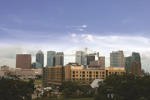 Crane working in Tampa