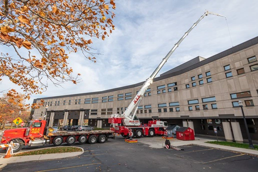 Truck and crane