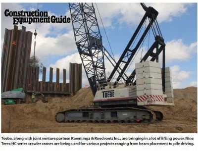 2016-08-11 ToebeConstruction Toebe Construction Uses Multiple Terex Cranes to Upgrade Bridges in Michigan