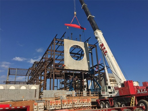 ALL Crane Rental of Tennessee Helps Build New Catholic Cathedral