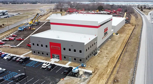 Aerial view of the new Central Indianapolis facility