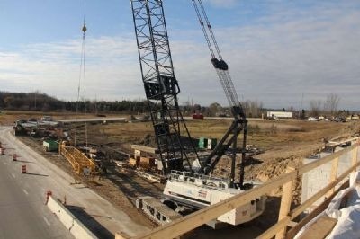 C.A. Hull Constructs Bridge Using Two Terex Cranes