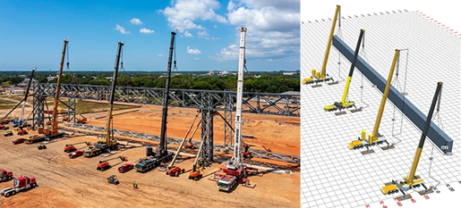 Four Crane Pick with Lift Plan