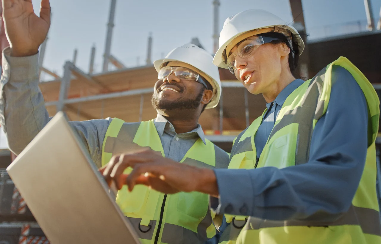 Lift planners looking at plans to buy a crane.